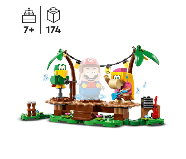 LEGO Super Mario 71421 Dżunglowy koncert Dixie Kong - rozsz. - 1159383 - zdjęcie 3